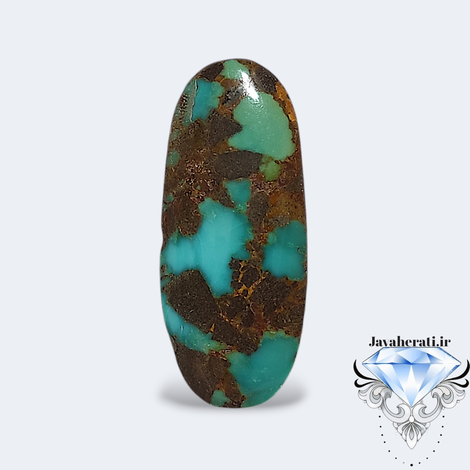 خرید نگین فیروزه طبیعی نیشابور T61