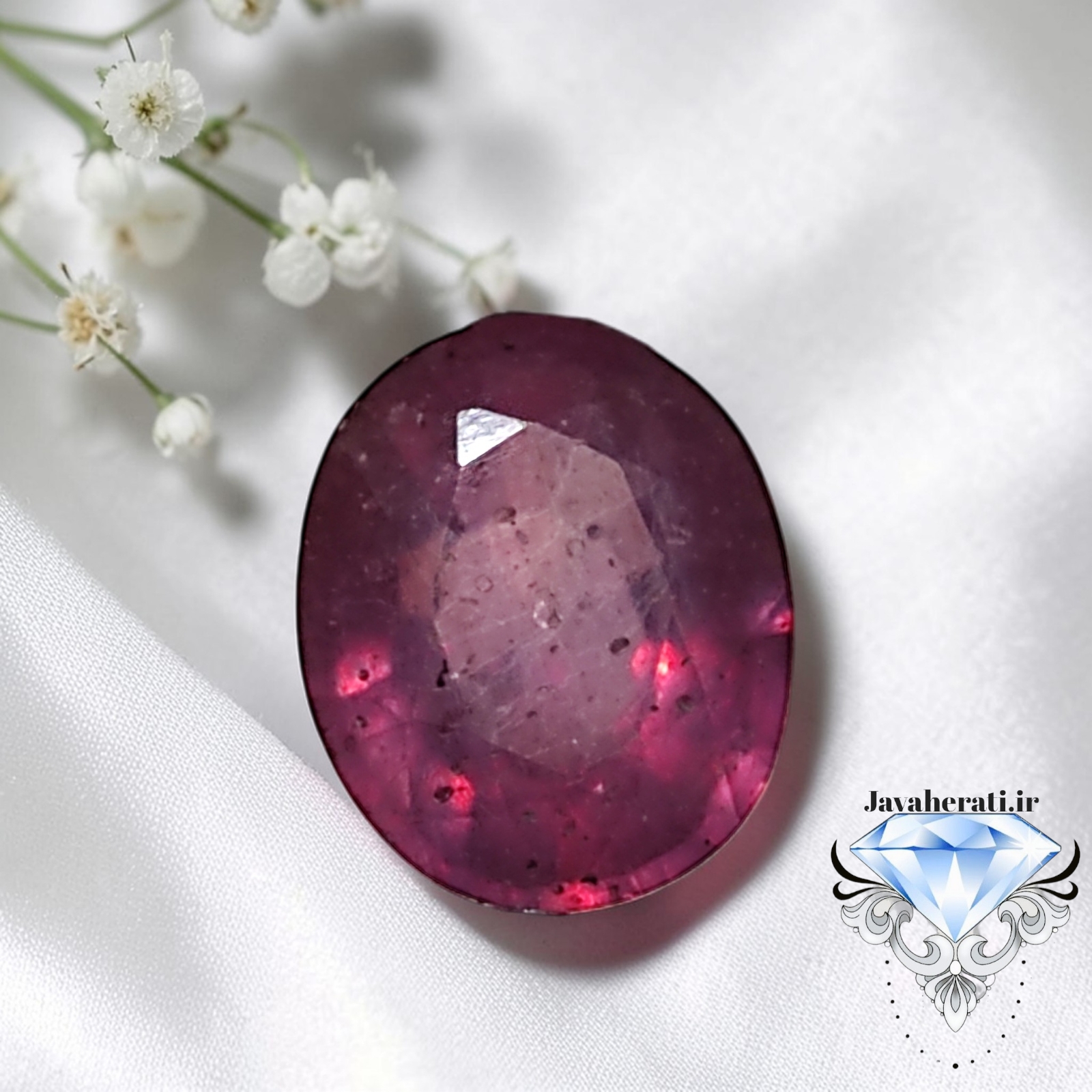 نگین یاقوت سرخ طبیعی آفریقا R24