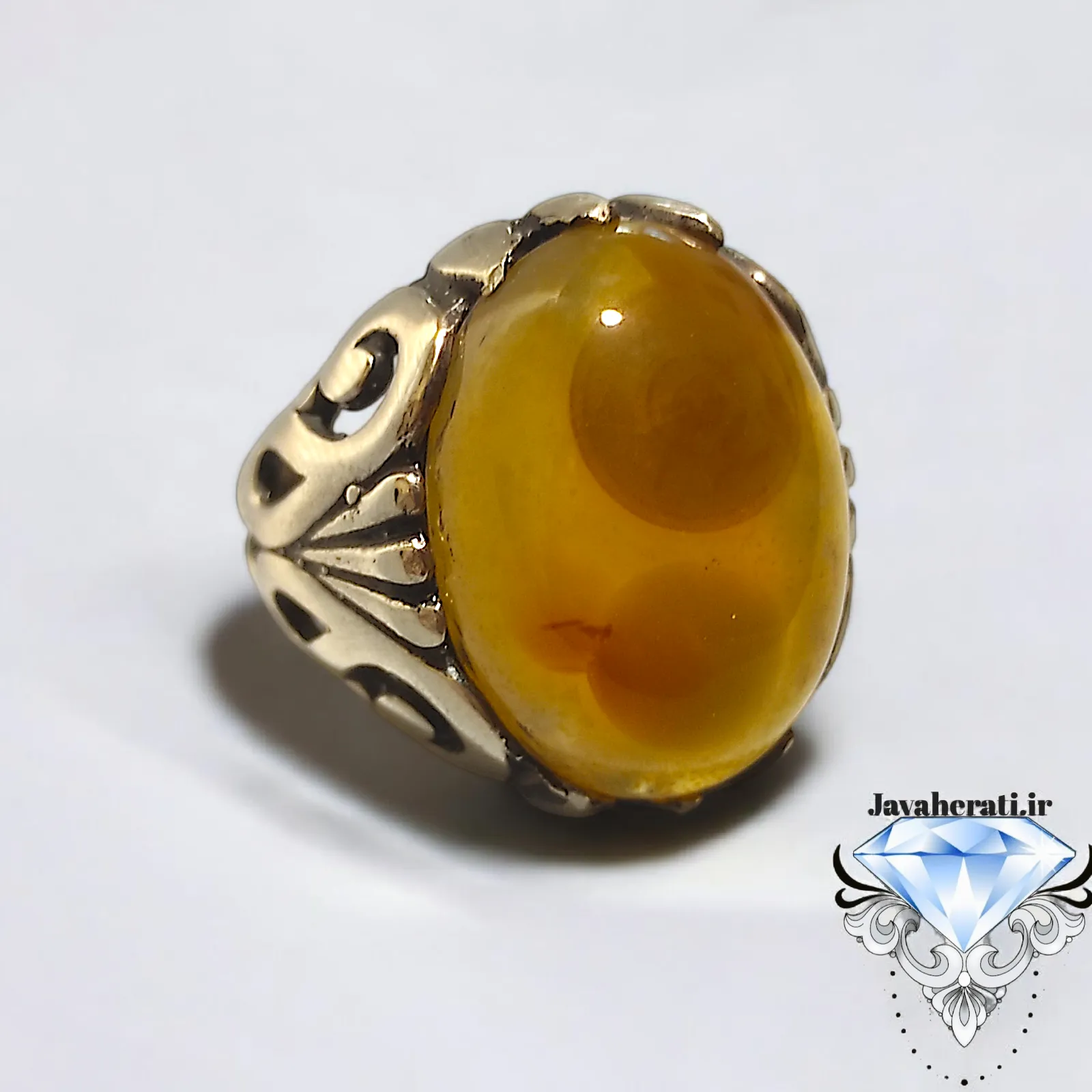 انگشتر عقیق باباقوری سلطانی اصیل و معدنی | A0151