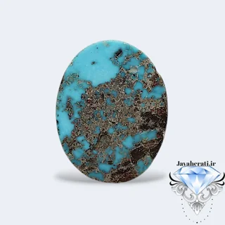 نگین فیروزه آبی نیشابوری T38