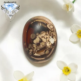 نگین عقیق مصور ملکی M40