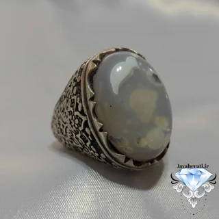 انگشتر عقیق کبود سلیمانی خاص و معدنی S131