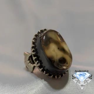 انگشترمردانه عقیق ملکی مصور خاص S101