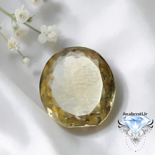 نگین سیترین طبیعی ارزان C25