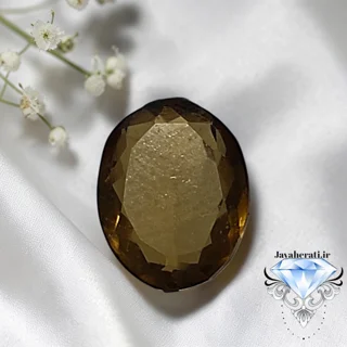 نگین سیترین طبیعی درجه یک C22