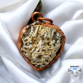 آویز سنگ عقیق رگه دار اصیل و خاص معروف به زوعه Z33