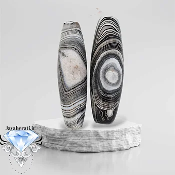 جفت مهره عقیق داوودی اصیل و درشت