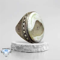 انگشتر مردانه عقیق سلطانی نطفه دار فعال و بینظیر