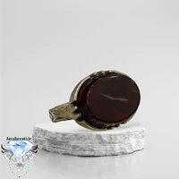 انگشتر عقیق کرزی طبیعی
