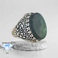 انگشترمردانه یشم کاملا طبیعی