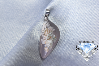 آویز عقیق شجر بهاری معدنی فردوس A21