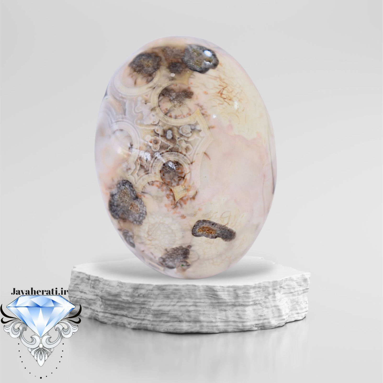 نگین عقیق سلطانی داودی طبع عطف  S94