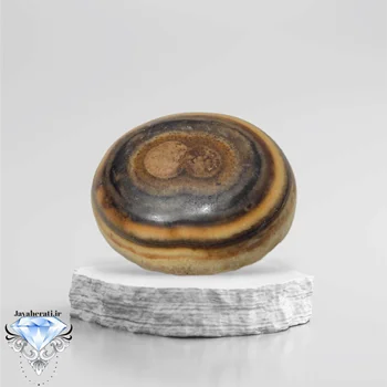 نگین عقیق داودی یمنی معدنی مصور بینهایت