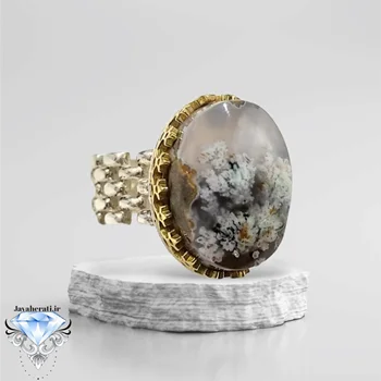 انگشترنقره شجر بهاری هفت رنگ  خارق العاده وبینظیر