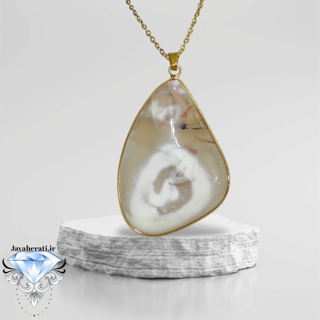گردنبند عقیق سلیمانی مصور آفریقایی A25