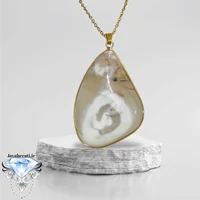 گردنبند عقیق سلیمانی مصور آفریقایی A25