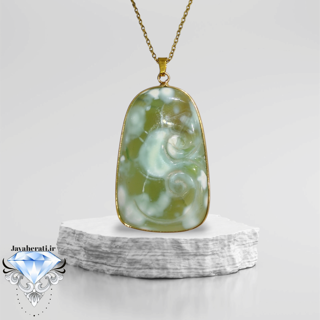 گردنبند عقیق سبز سلیمانی آفریقایی A20