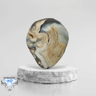 نگین عقیق سلطانی مصور طبیعی p24
