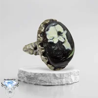 انگشترمردانه عقیق جزع مصور رخ ، فعال و روحانیت دار