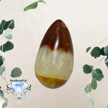 مهره عقیق سلیمانی مژه دار اشک تراش زیباوارزشمند