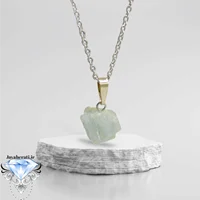 گردنبند آکوامارین خوشرنگ ومعدنی (ارسال بصورت رندوم)