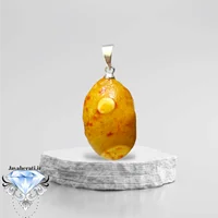 آویز عقیق باباقوری هندی کاملا طبیعی A16