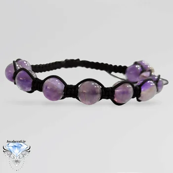 دستبند آمیتیست طبیعی