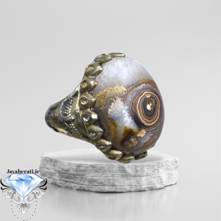 انگشترمردانه عقیق سلیمانی داوودی بسیار زیبا