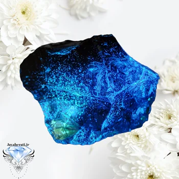 سنگ ابسیدن آبی بسیارزیبا وکلکسیونی