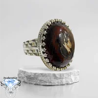 انگشتر نقره عقیق سلطانی اندونزی طبیعی