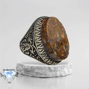انگشترمردانه عقیق جاسپر خاص و زیبا