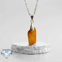 گردنبند کهربا کره ای طبیعی