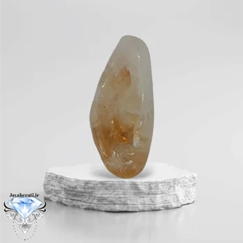 سنگ راف سیترین طبیعی و ارزشمند 15قیراطی