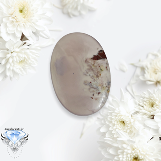 نگین عقیق شجربهاری سوسنی معدنی و بینظیر