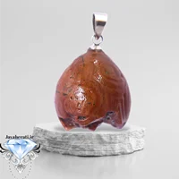 آویز سنگ سلطانی سرخ اصیل و معدنی A25