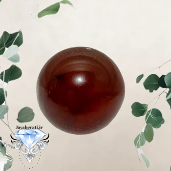 گوی عقیق سرخ طبیعی وارزشمند