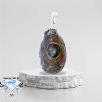 آویز سنگ باباقوری تک چشم یمنی اصیل و معدنی A27