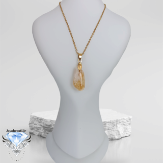 گردنبند سیترین طبیعی و خوشرنگ