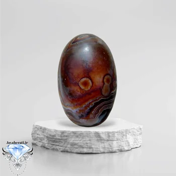 نگین عقیق لامه سلیمانی خوشرنگ و زیبا