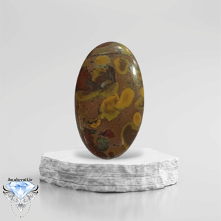 نگین جاسپر میوه ای بیضی