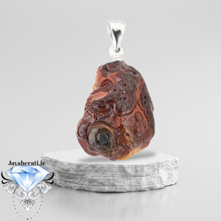 آویز سنگ سلطانی سرخ ملکی معدنی A37