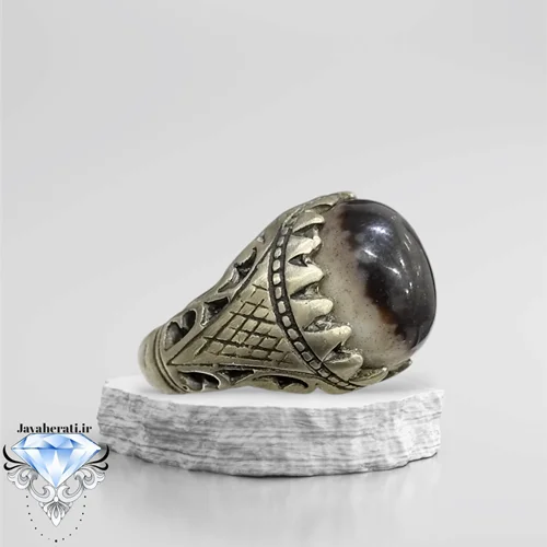 انگشتر عقیق دوپوست طبیعی