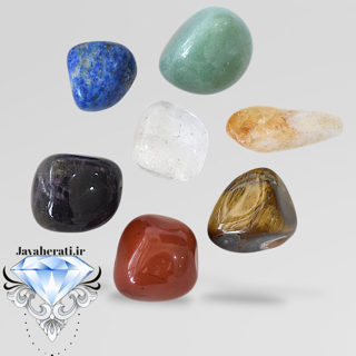 سنگ های هفت چاکرا طبیعی 91گرم