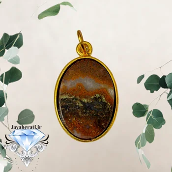 آویز عقیق شجرپاییزی خوشرنگ وزیبا