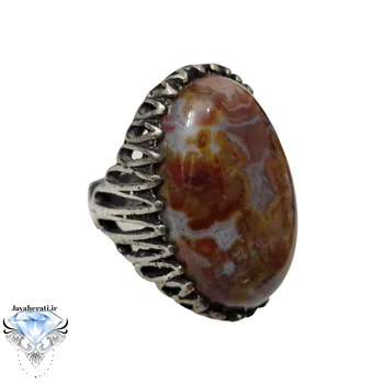 انگشتر عقیق شجر سلیمانی معدنی وفاخر a29