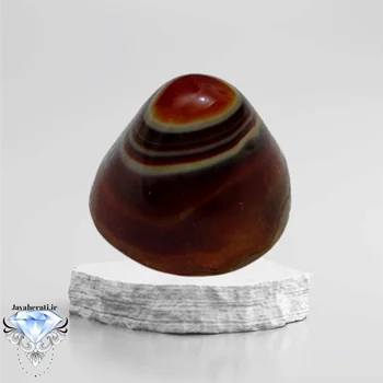 نگین عقیق باباقوری کله قندی طبیعی وزیبا eg20