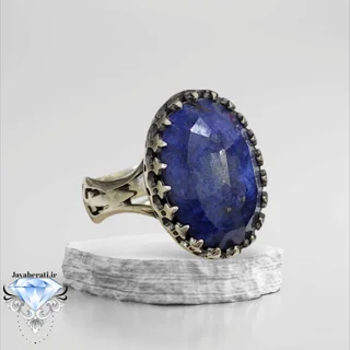 انگشتر مردانه یاقوت کبود آفریقایی